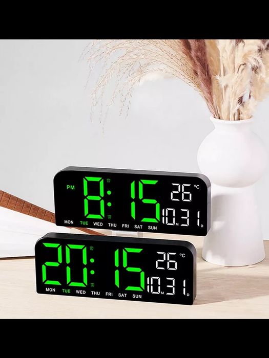 Часы настенные электронные для дома 24 см GH 0707