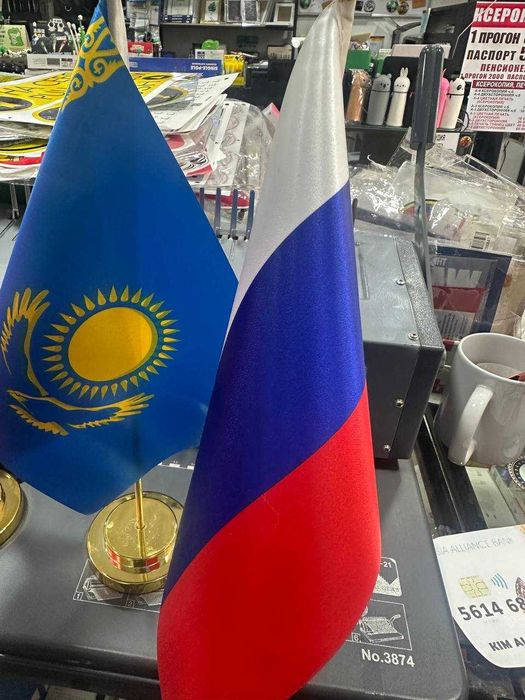 флаги под заказ 17*22см двух сторонние,премиум качество