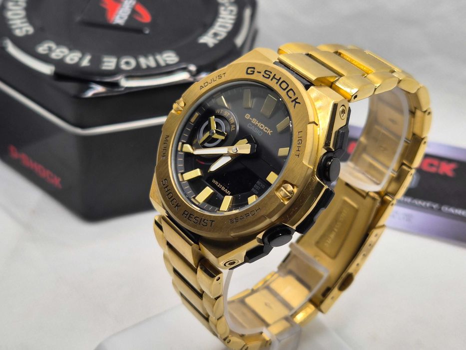 Ceas Sport Barbati Casio g shock GST B500D-1AER full metal gold  , Nou.Garantie 2ani