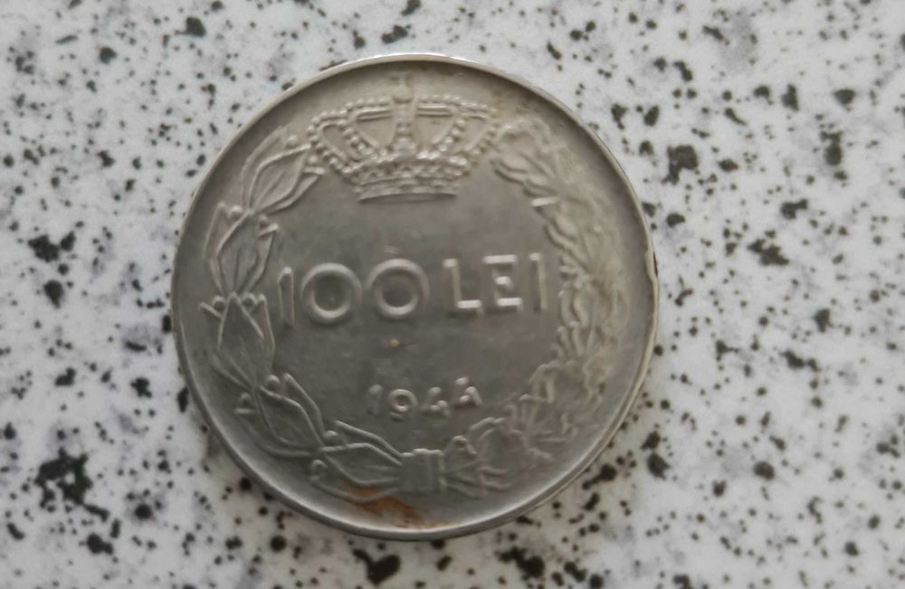 Moneda 100 lei Regele Mihai (1944)