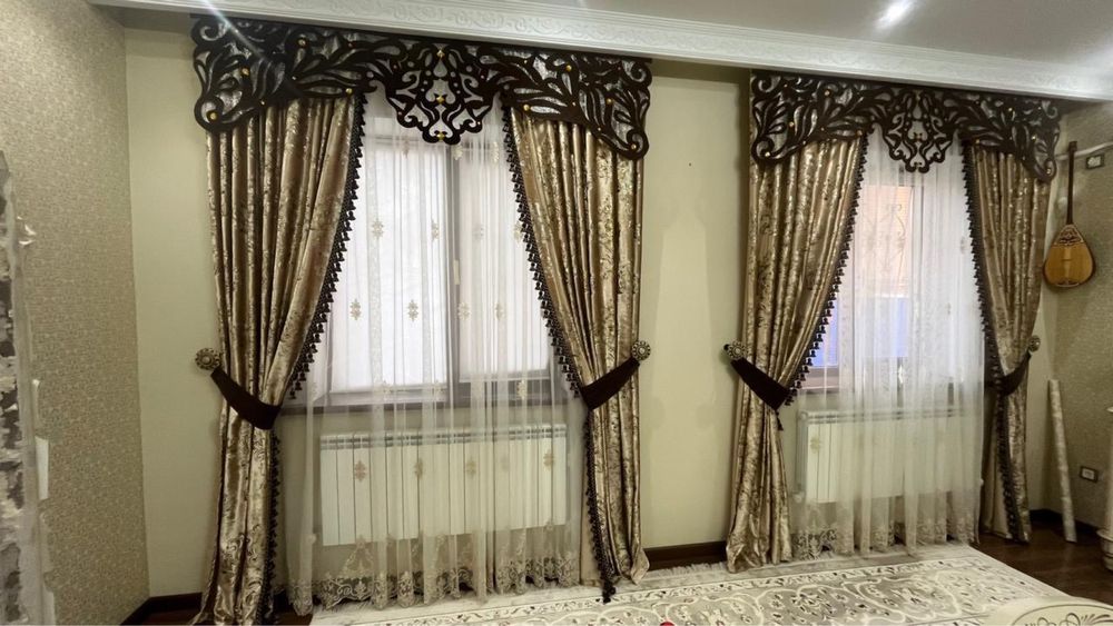 Тюль со шторами