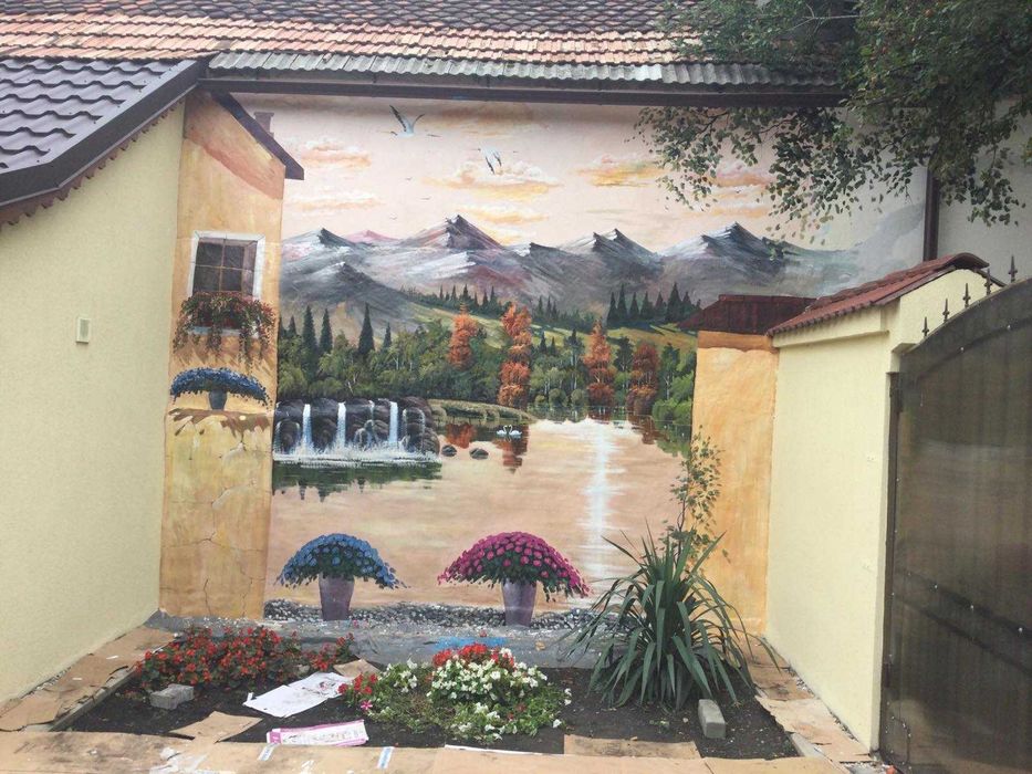 Pictura pe perete in 3d,nivel profesionist