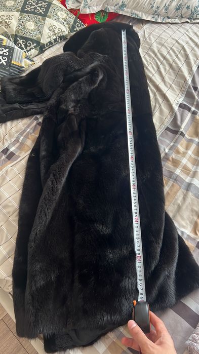Норковая шуба 120см