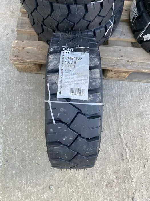 6.00-9 cauciucuri noi pentru stivuitor cu 12 pliuri marca GRI