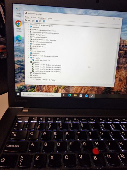 Lenovo ThinkPad T460 / Intel i5 Gen 6 / 8GB RAM / 256GB SSD / Tastatură iluminată / 2 Baterii