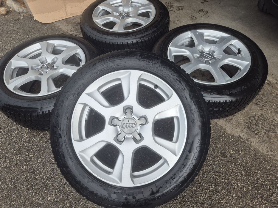 5х112/16 с гуми Ауди А3 А4 Q3 Q5 5x112/16 Audi VW Skoda Seat