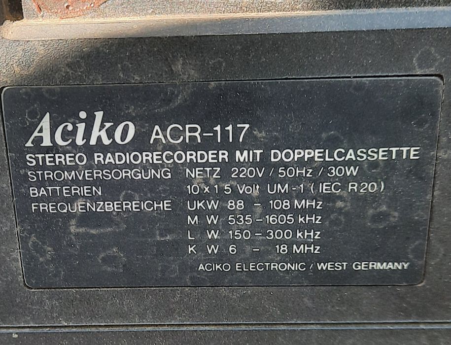 Радио касетофон Аciko