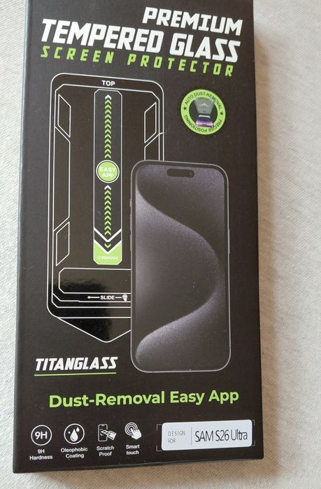 Folie sticla Samsung S26 Ultra. Dispozitiv aplicare!