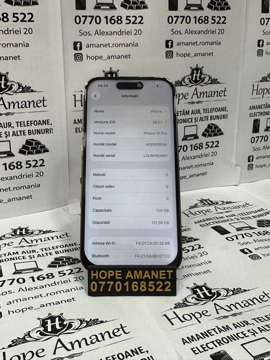 HOPE AMANET P1/ iPhone 14 Pro 128 GB 81% Baterie #40729
