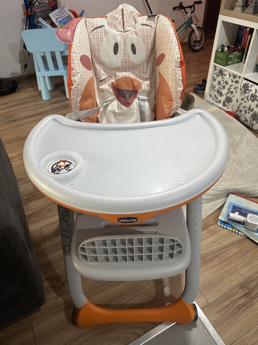 Scaun de masa chicco polly 2 start fancy chicken
