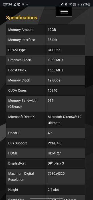 3080ti Palit Gaming Pro RTX 3080ti 12Gb