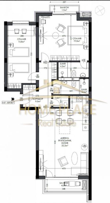 Продава се Тристаен апартамент в Варна, Виница - 129 кв.м за 1301 €/кв.м - Снимка #6
