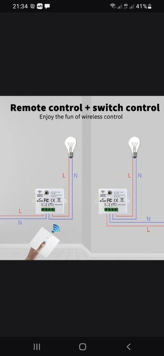 Без проводной выключатель wifi + 433mHz для умного дома + Алиса +Tuya