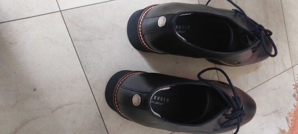 Pantofi noi nr.40 dama-Stockholm Design Group, negri,made in Portugal