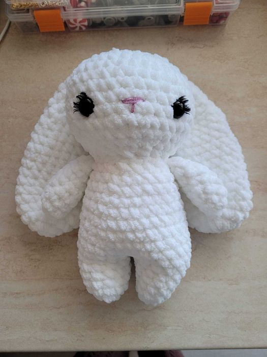 Jucarie Iepuras de Plus Crosetat Manual