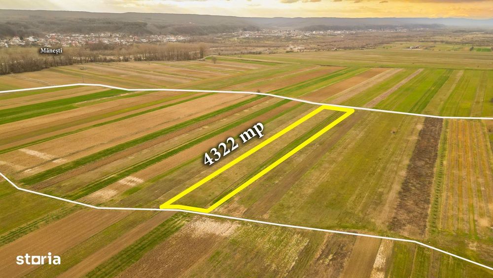 Teren agricol pe Valea Dâmboviței la Mănești 4322 mp