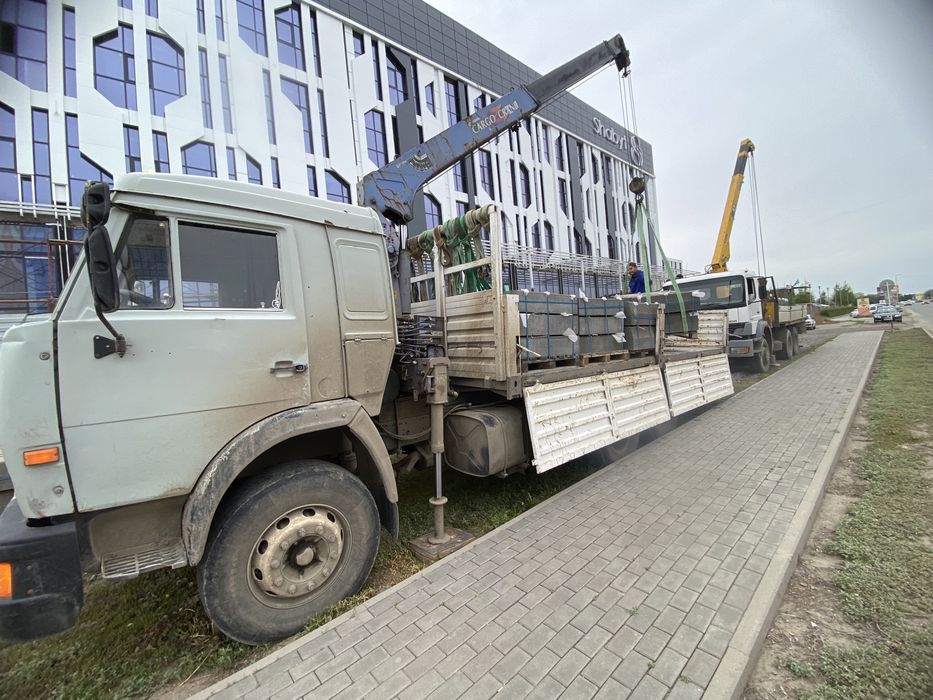 услуги манипулятора камаз 24/7 экотон брусчатки