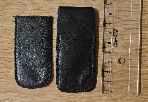 Калъф 2 броя малко калъфче 1 от естествена кожа и 1 от еко кожа