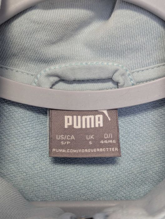 Hanorac Puma S albastru deschis, sporty‑casual, training/streetwear