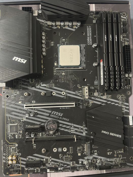 Ryzen 7 5800x + MSI B550-A PRO +32gb(4x8) 3600 DDR4