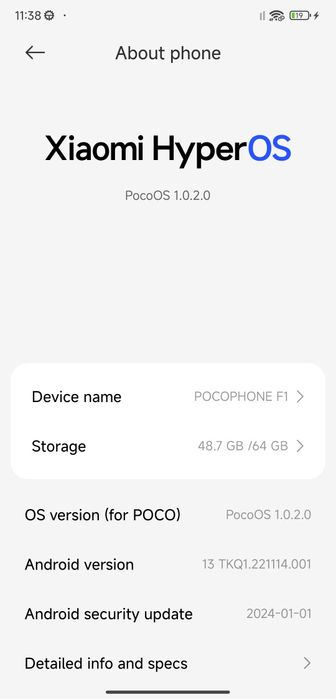 Poco f1 6 64 yaxshi ishlaydi aybi yoq