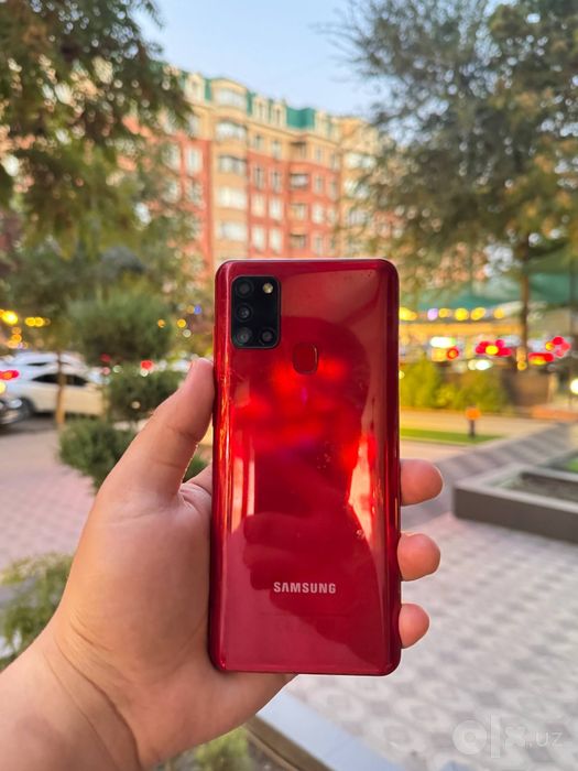 Samsung A21 S qizil