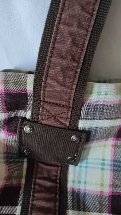 Вместителна дамска чанта от плат