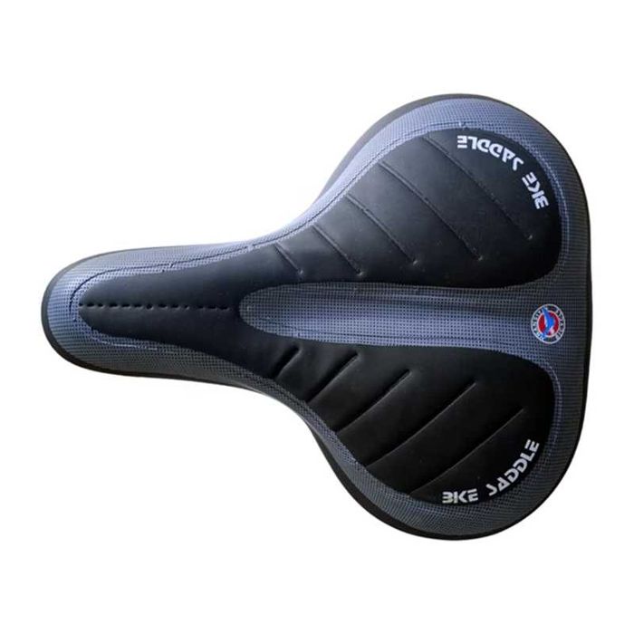 Универсална седалка за велосипед, Ергономична, Омекотена, Черна