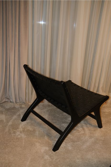 Fotoliu Kave Home lemn si piele