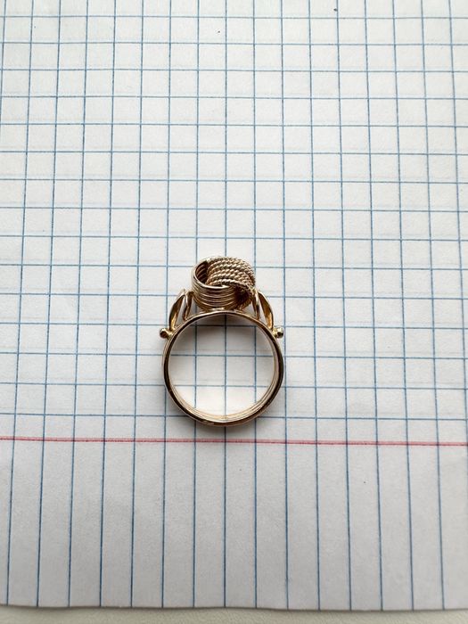 Золотое кольцо поцелуй, советского качества очень стильное