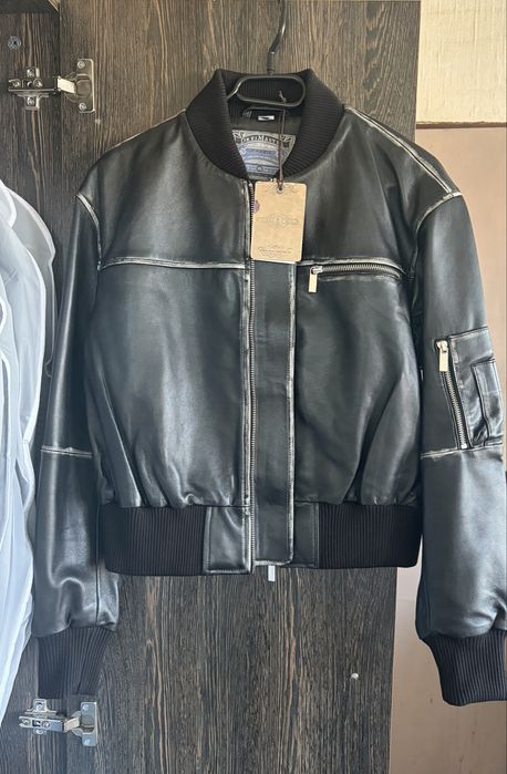 Кожено яке бомбър естествена кожа