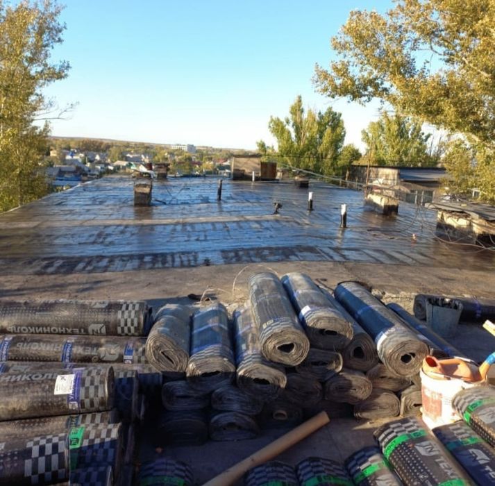 Унифлекс, линокром, бикрост, наплавление ремонт кровли
