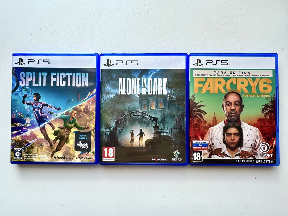 Диски PS5. Split Fiction. Farcry 6. Игры Playstation