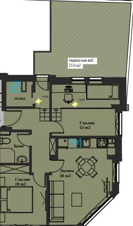 Продава се Тристаен апартамент в София, Банишора - 82 кв.м за 2297 €/кв.м - Снимка #3