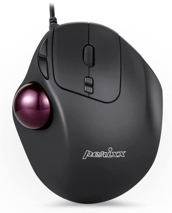 Mouse ergonomic Perixx PERIMICE-517 cu trackball 400/1000 DPI cu fir