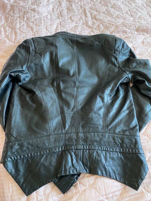 Корейская кожаная куртка S