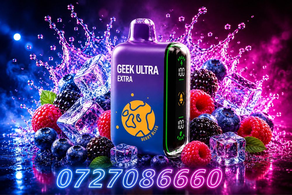 Vape Geek bar pulse made in usa 30000 puff afisaj digital