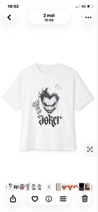 Vand tricouri brand original ( EVOX) model simplu sau model cu Joker