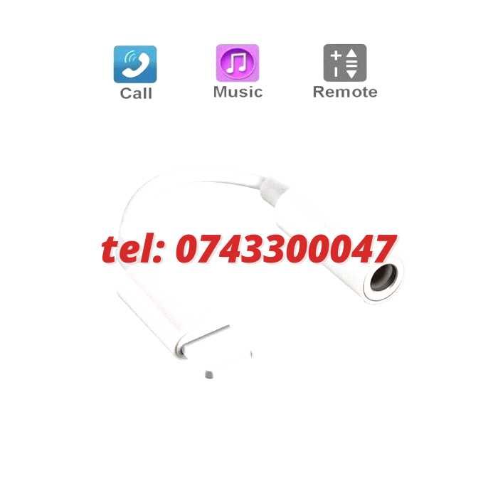Adaptor Casti Audio Lightning  Jack Pentru Iphone