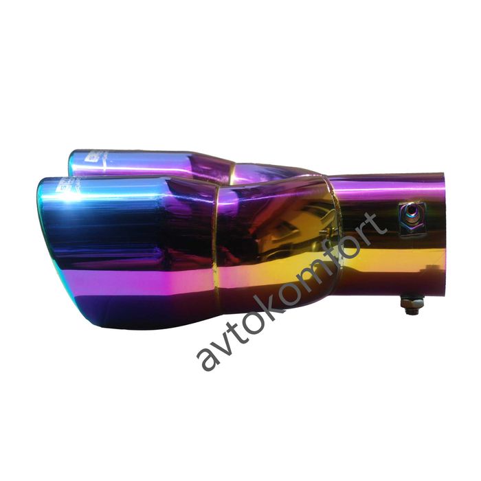 Никелиран Двоен Накрайник За Ауспух С Код ММ 350