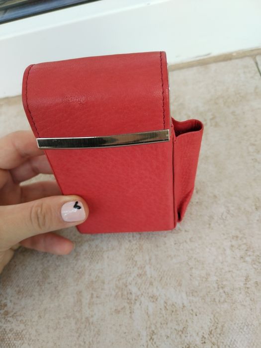 Нова табакера от естествена кожа Pelle Studio