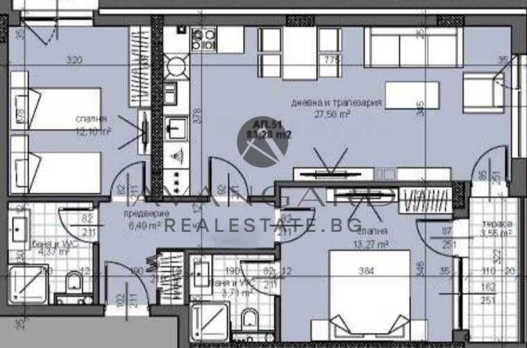Продава се Тристаен апартамент в Пловдив, Тракия - 95 кв.м за 1496 €/кв.м - Снимка #5