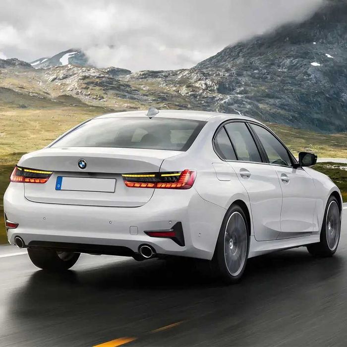 Set Stopuri LED BMW Seria 3 G20 2018-2024, Model GTS OLED, Rosu inchis