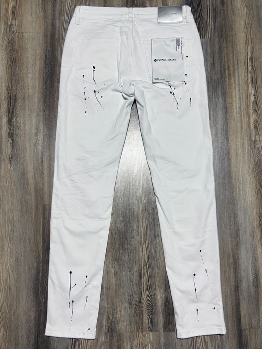 Blugi purple albi 29