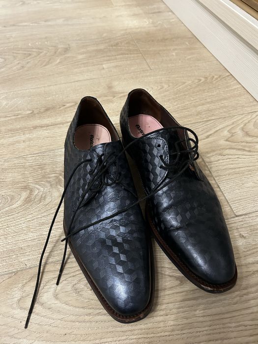 Мужские туфли синего цвета