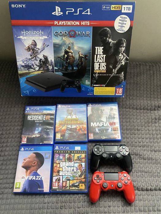 PS4 slim 1TB - перфектен