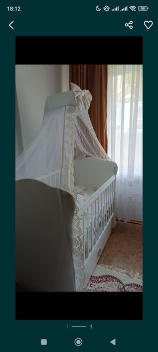 Детская кровать из дерева