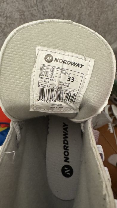 Коньки для девочек Nordway Sofia 33 размер