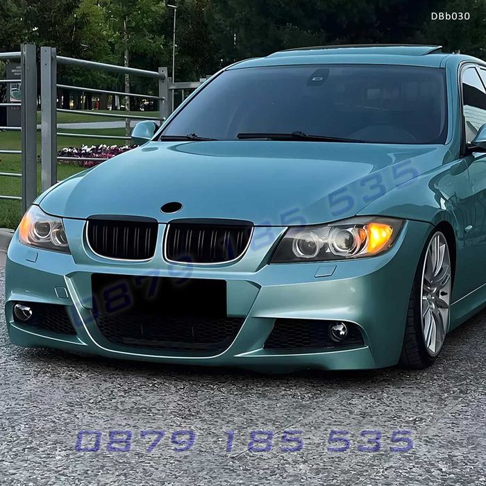 Двойни светещи LED бъбреци за BMW E90 E91 DBb030 лед решетки за предна броня бмв е90