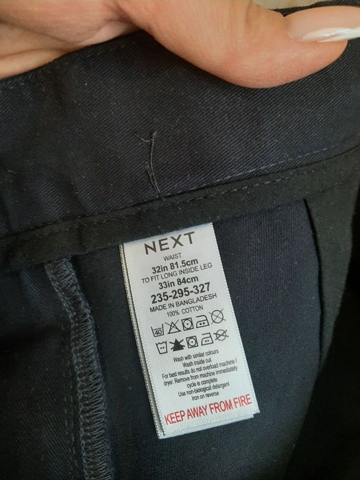 Новые брюки чинос Next, темно-синие